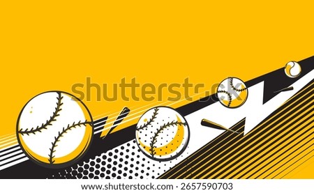 Baseball background design. Sports concept
