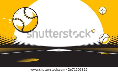 Baseball background design. Sports concept
