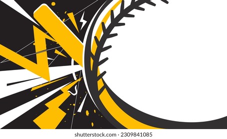 Diseño de fondo de béisbol. Ilustración vectorial del concepto deportivo