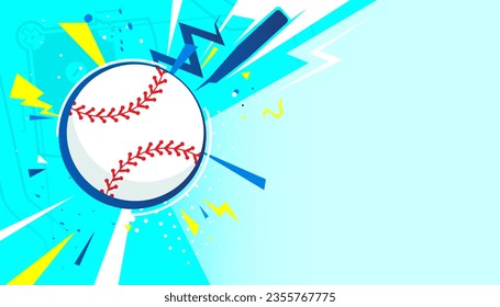 Baseball background design. Vector illustration of sports concept