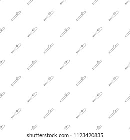 Baseball background from line icon. Linear vector pattern