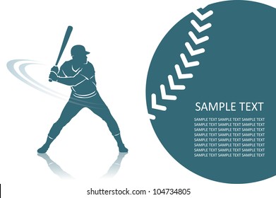 Baseball background - vector illustration