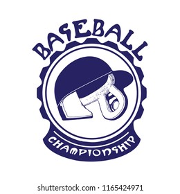 baseball badge illustration 