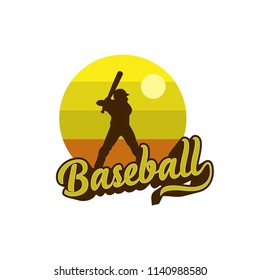 Baseball badge logo