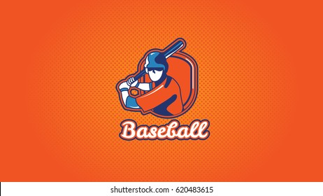 Baseball Badge Logo