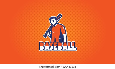 Baseball Badge Logo