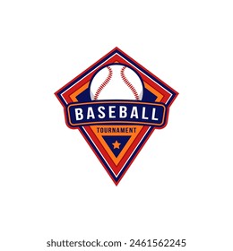 baseball badge logo design. sport logo