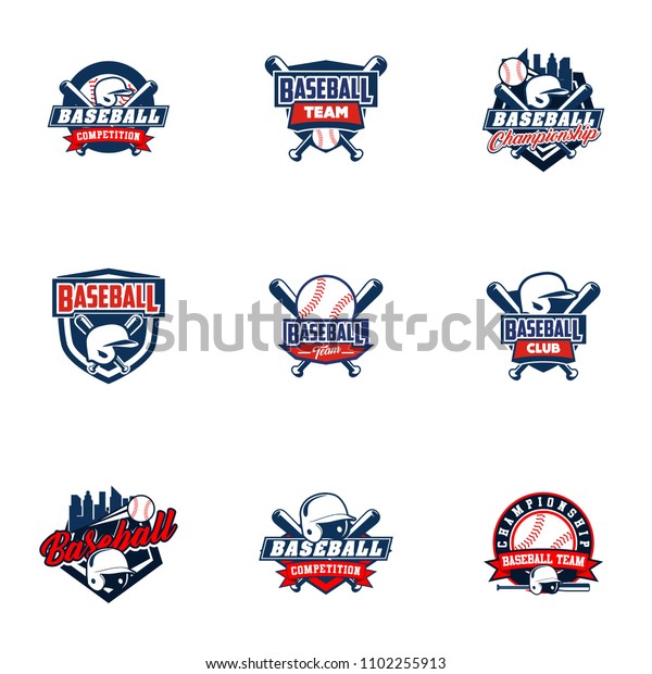 Baseball Badge Logo Design Template Sport Stock Vector (Royalty Free ...