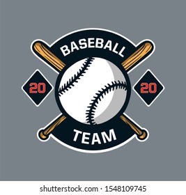 Baseball badge logo emblem template team club