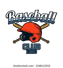 Baseball badge logo emblem template team club 1980