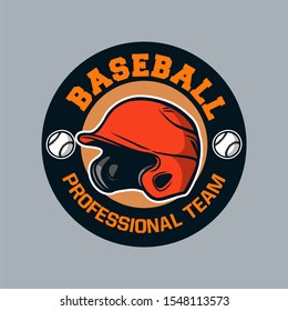 Baseball badge logo emblem template baseball professional team