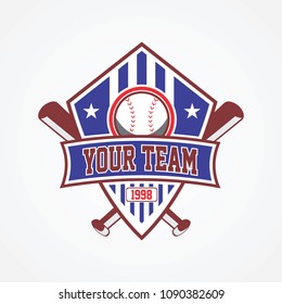 Baseball Badge Logo Template