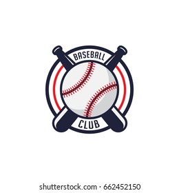 Baseball badge logo vector