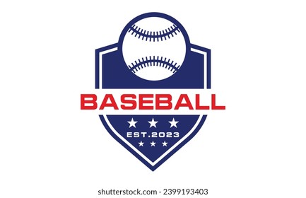 Baseball badge and sport logo. vector illustration