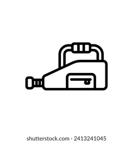 Baseball Bag Outline Icon Vector Illustration