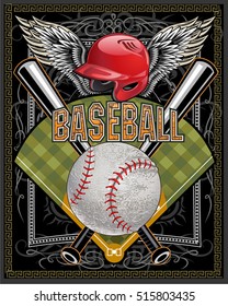 baseball ball and bat
