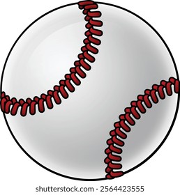 A baseball ball cartoon sports icon illustration