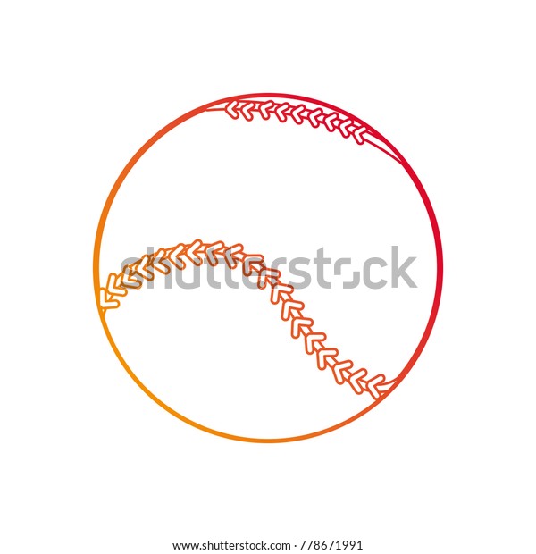 Baseball Ball Design Stock Vector Royalty Free 778671991 Shutterstock