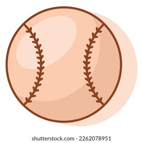 Baseballball-Design auf Weiß