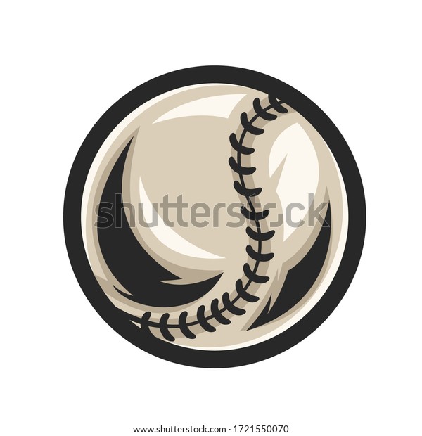 Baseball Ball Design Vector Stock Vector (Royalty Free) 1721550070 ...