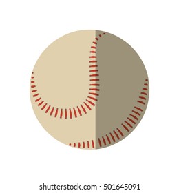 baseball ball equipment isolated icon vector illustration design