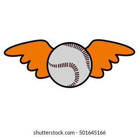 baseball ball equipment isolated icon vector illustration design