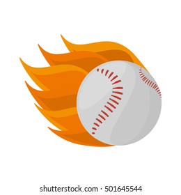 baseball ball equipment isolated icon vector illustration design