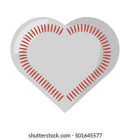 baseball ball equipment isolated icon vector illustration design