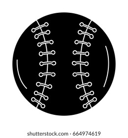 baseball ball equipment isolated icon