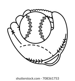 baseball ball and glove