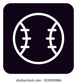 Baseball ball icon