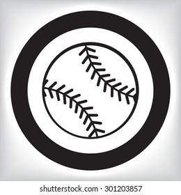 Baseball ball icon