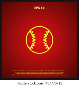 baseball ball  icon