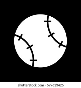 Baseball ball icon .