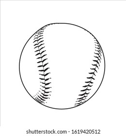 baseball ball icon black white