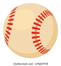 Baseball ball icon. Cartoon illustration of baseball ball vector icon for web