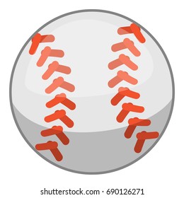 Baseball ball icon. Cartoon illustration of baseball ball vector icon for web design