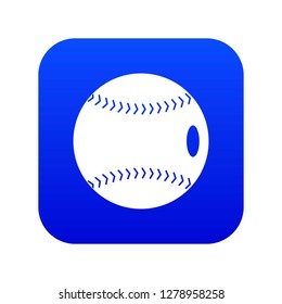 Baseball ball icon digital blue for any design isolated on white vector illustration