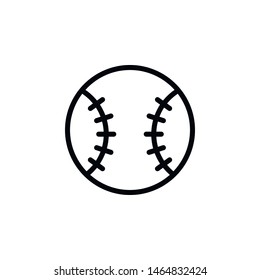 Baseball ball icon. Element of Education icon. Thin line icon