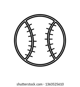 baseball ball icon. Element of Sport for mobile concept and web apps icon. Outline, thin line icon for website design and development, app development