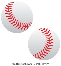 Baseball ball icon. Flat illustration of baseball ball vector icon for web design. Baseball ball icon. Simple illustration of baseball ball vector icon for web design isolated on white background