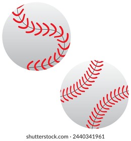 Baseball ball icon. Flat illustration of baseball ball vector icon for web design. Baseball ball icon. Simple illustration of baseball ball vector icon for web design isolated on white background