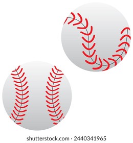 Baseball ball icon. Flat illustration of baseball ball vector icon for web design. Baseball ball icon. Simple illustration of baseball ball vector icon for web design isolated on white background