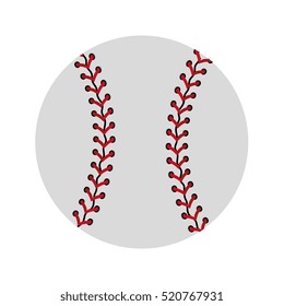 baseball ball icon graphic
