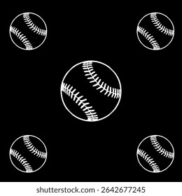 baseball ball icon illustration vector file logo design