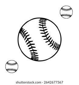 baseball ball icon illustration vector file logo design