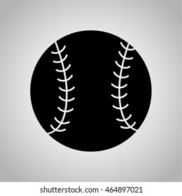 Baseball ball icon on the background