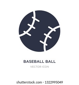 baseball ball icon on white background. Simple element illustration from Sports concept. baseball ball sign icon symbol design.