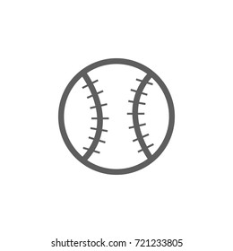 baseball ball icon on white background