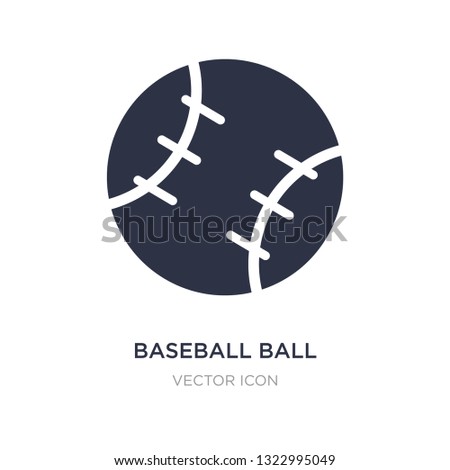baseball ball icon on white background. Simple element illustration from Sports concept. baseball ball sign icon symbol design.